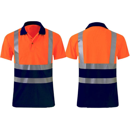 Dressworks Hi Vis Polo Short Sleeve Orange